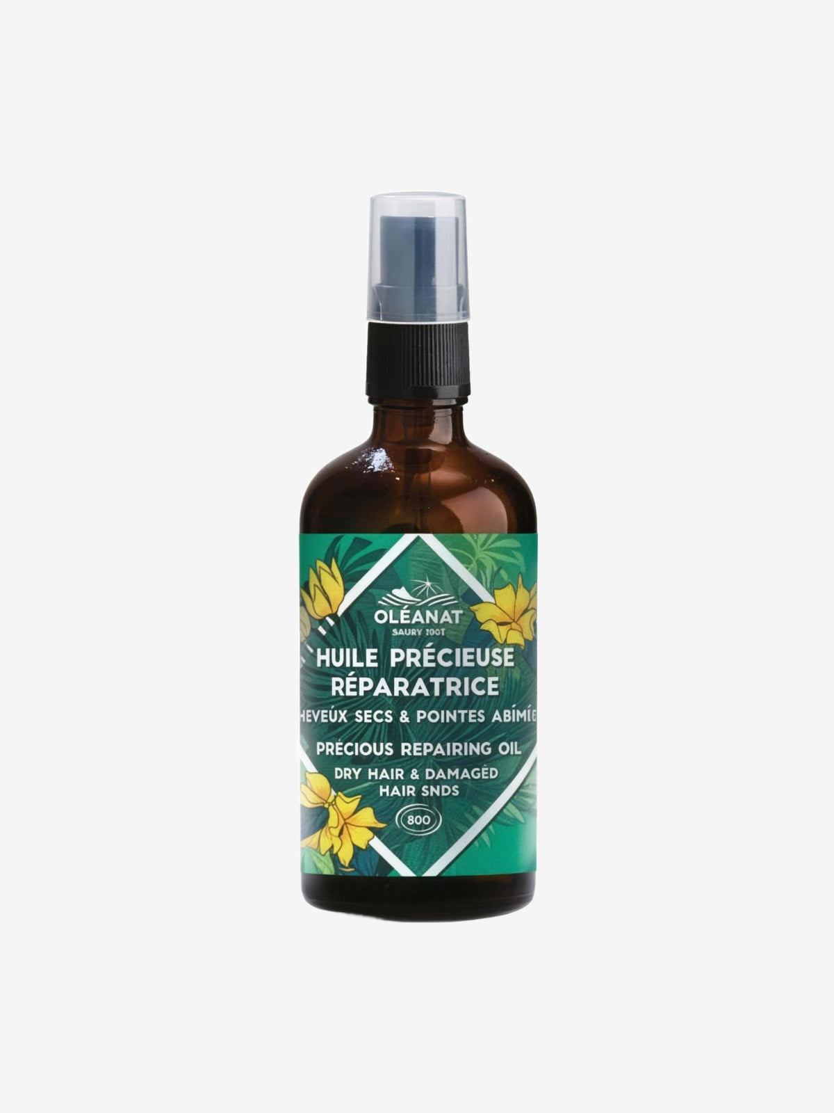 Huile précieuse réparatrice cheveux secs et pointes abîmées 100ml Oleanat - Herboristerie de Paris