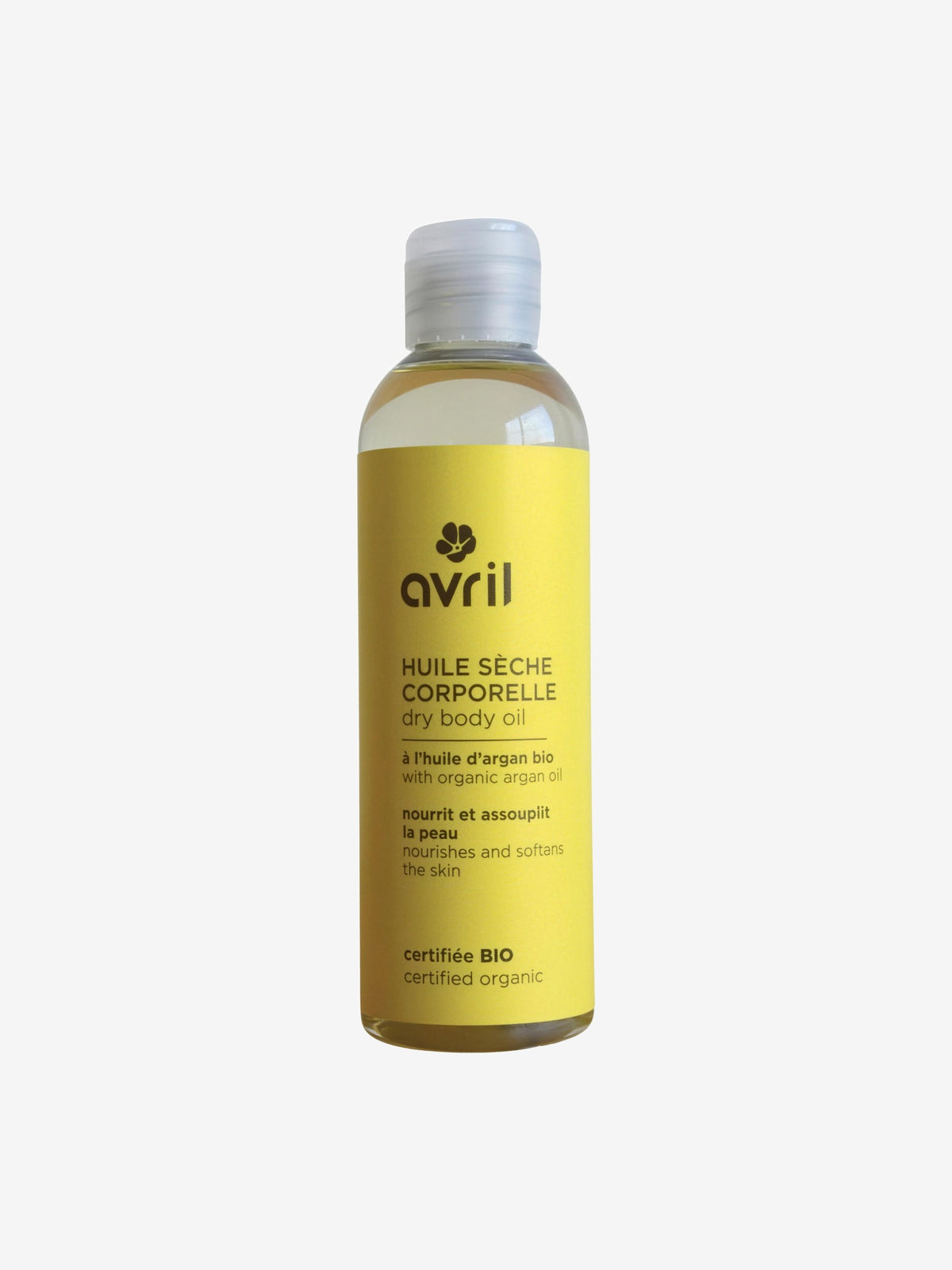 Huile sèche corporelle à l'huile d'Argan 200ml Avril Cosmétique - Herboristerie de Paris