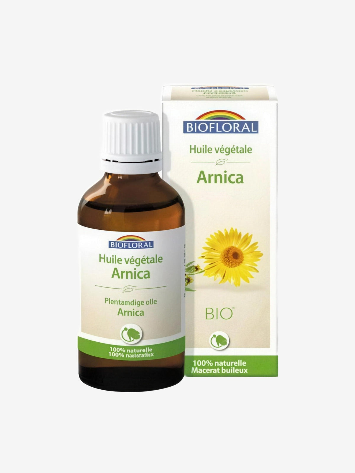 Huile végétale Bio d'Arnica 50ml Biofloral - Herboristerie de Paris