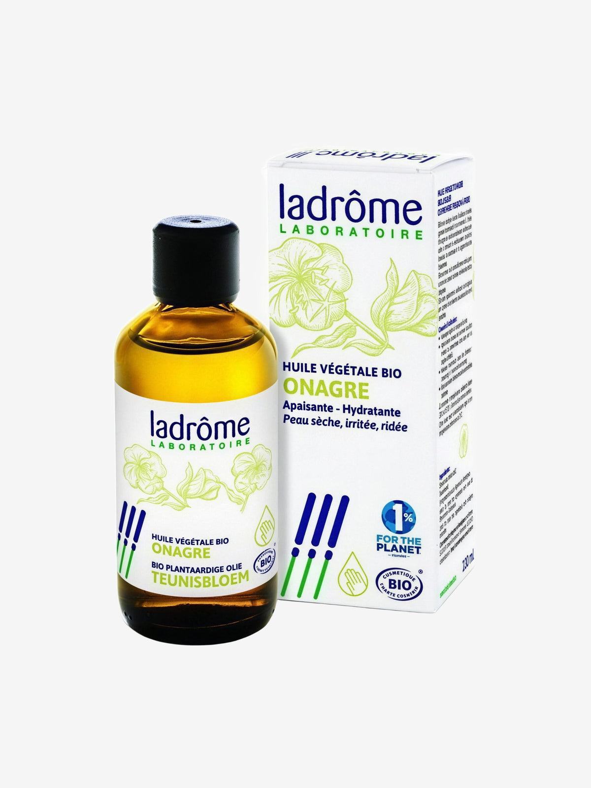 Huile végétale d'Onagre apaisante et hydratante 100ml Ladrôme - Herboristerie de Paris