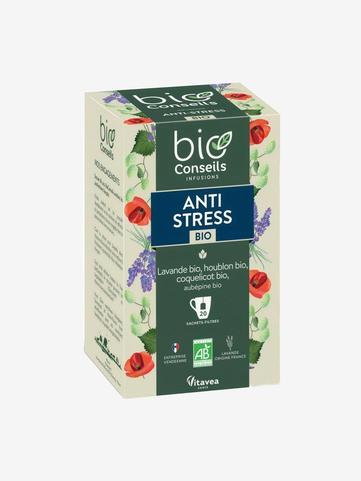 Infusion Anti Stress bio 20 sachets Bio Conseils - Herboristerie de Paris