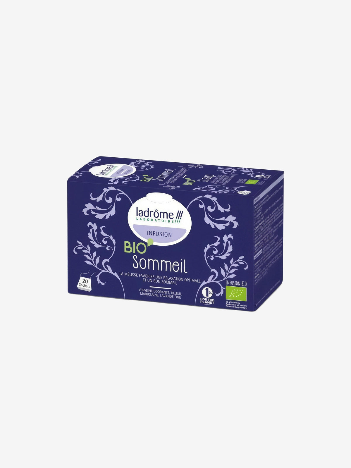 Infusion Bio sommeil 20 sachets de 1.5g Ladrome - Herboristerie de Paris