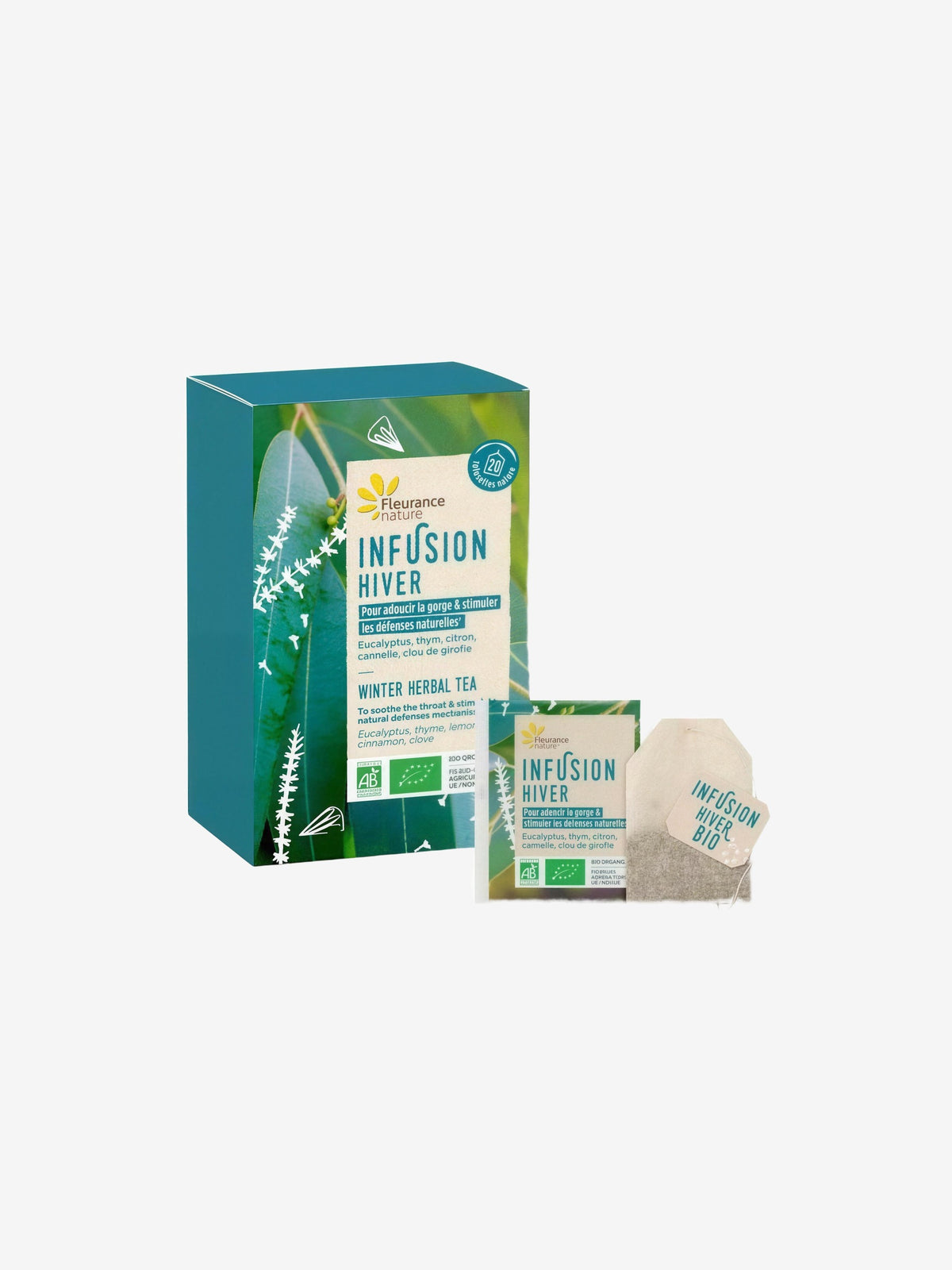 Infusion Hiver bio 20 infusettes Fleurance Nature - Herboristerie de Paris