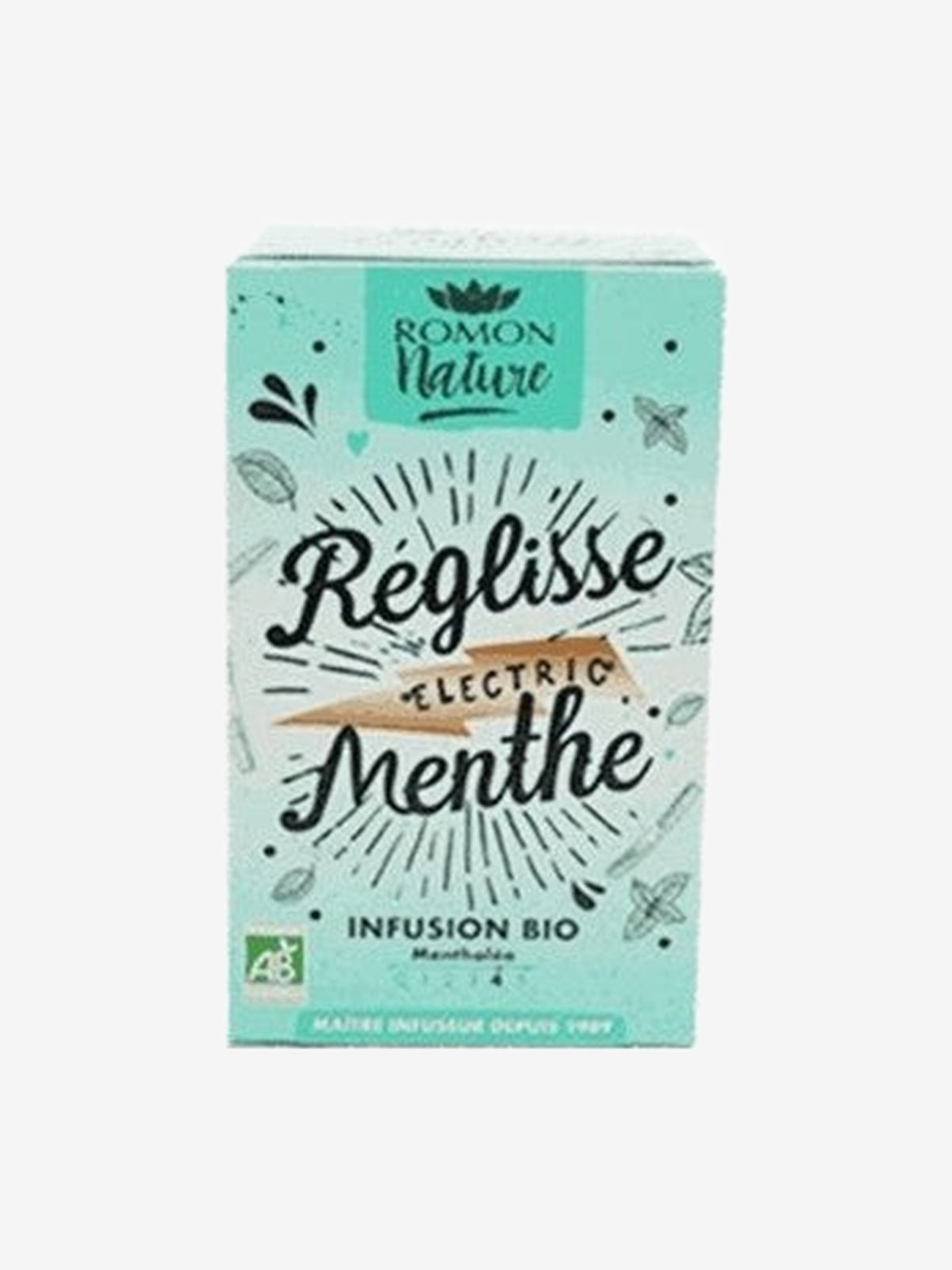 Infusion plaisir Réglisse Menthe bio 16 sachets Romon Nature - Herboristerie de Paris