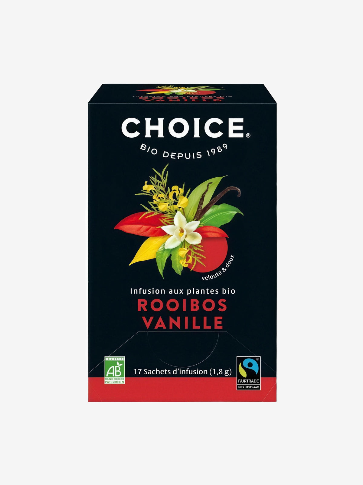 Infusion rooibos vanille 17 sachets 30.6g Choice - Herboristerie de Paris