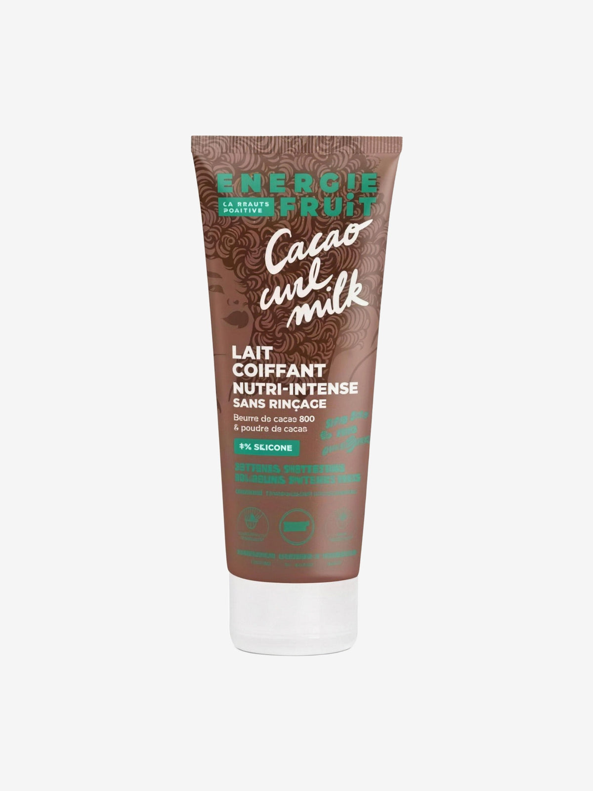 Lait coiffant Nutrition intense sans rinçage Cheveux frisés à crépus 200ml Energie Fruit - Herboristerie de Paris