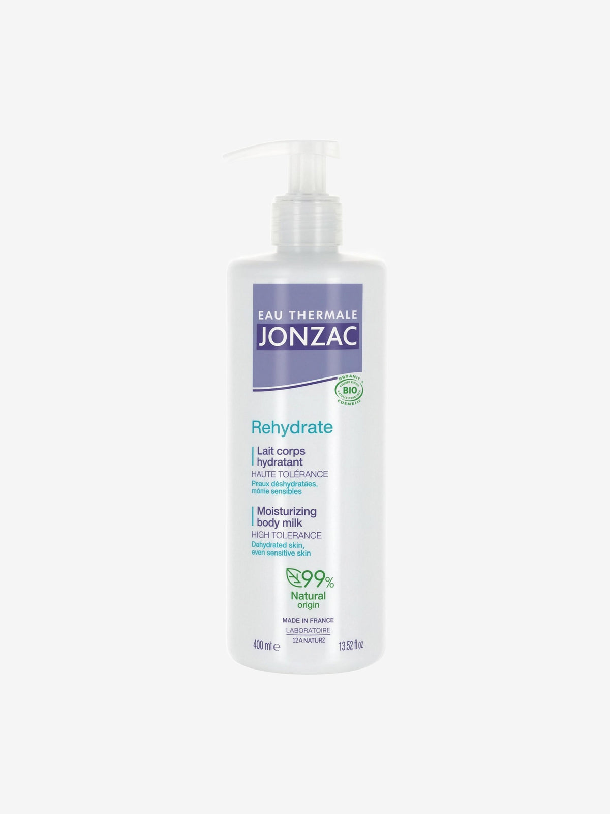 Lait corps peaux déshydratées et sensibles 400ml Eau Thermale Jonzac - Herboristerie de Paris