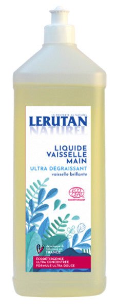 Liquide vaisselle main ultra dégraissant Lerutan - Herboristerie de Paris