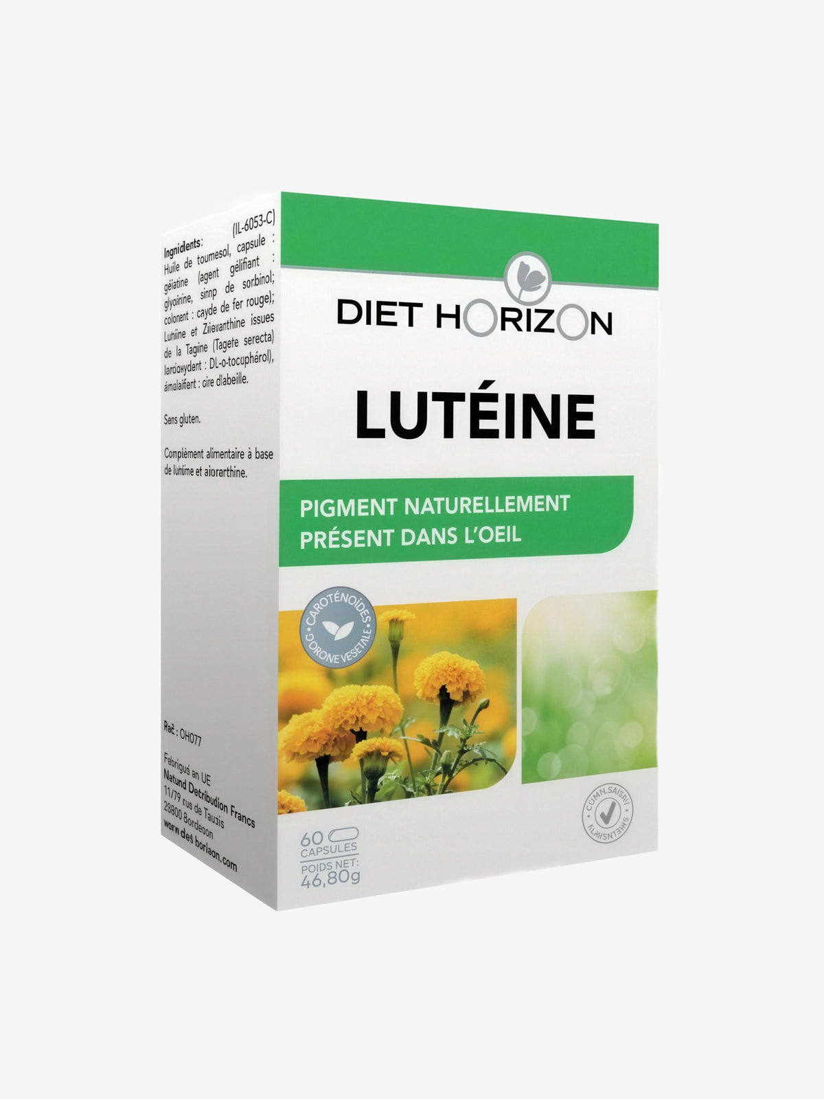 Lutéine 60 capsules Diet Horizon - Herboristerie de Paris