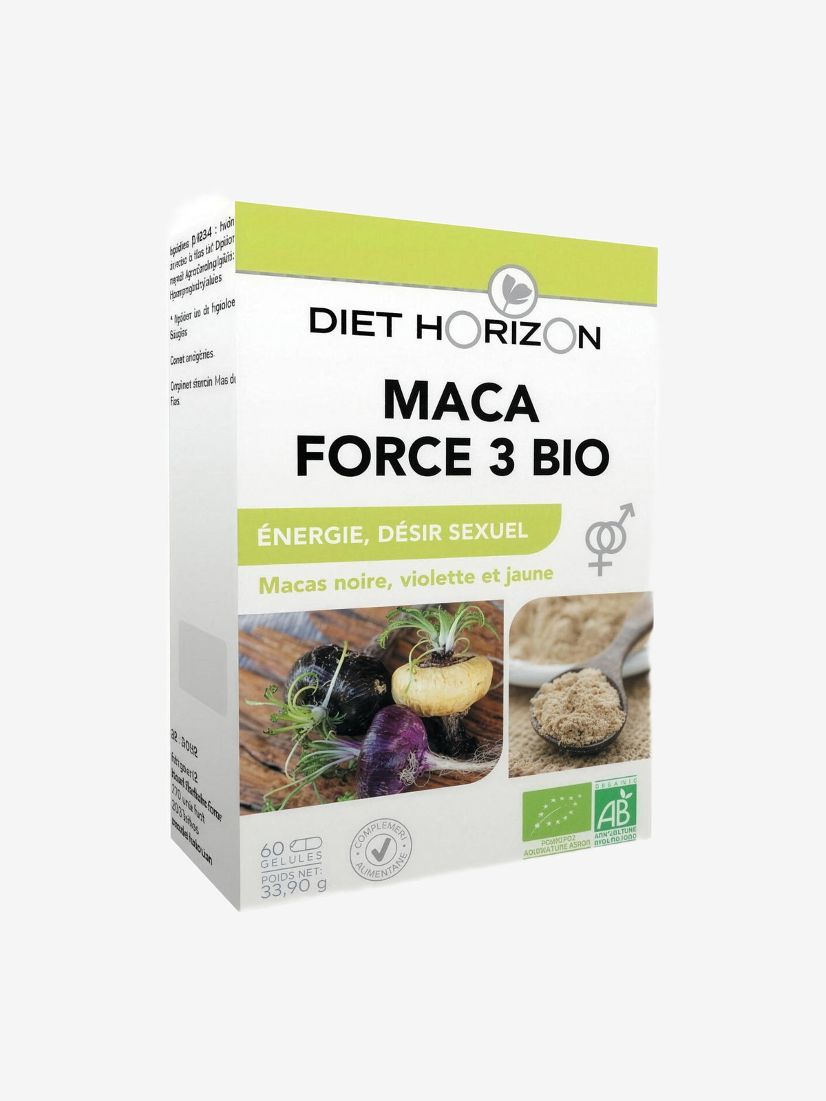 Maca Force 3 bio 60 gélules Diet Horizon - Herboristerie de Paris