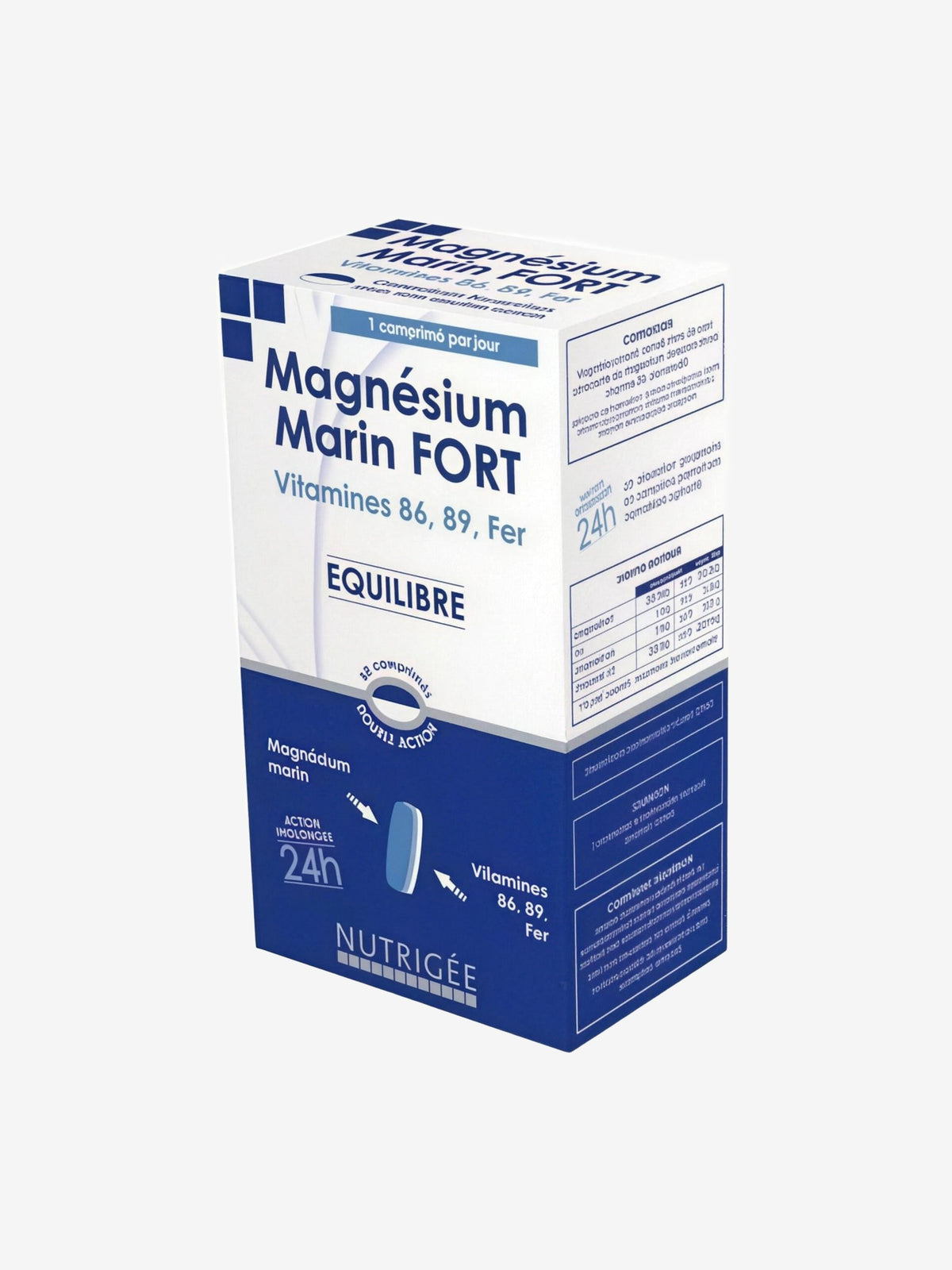 Magnésium Marin Fort, B6, B9, Fer bi couche Nutrigee - Herboristerie de Paris