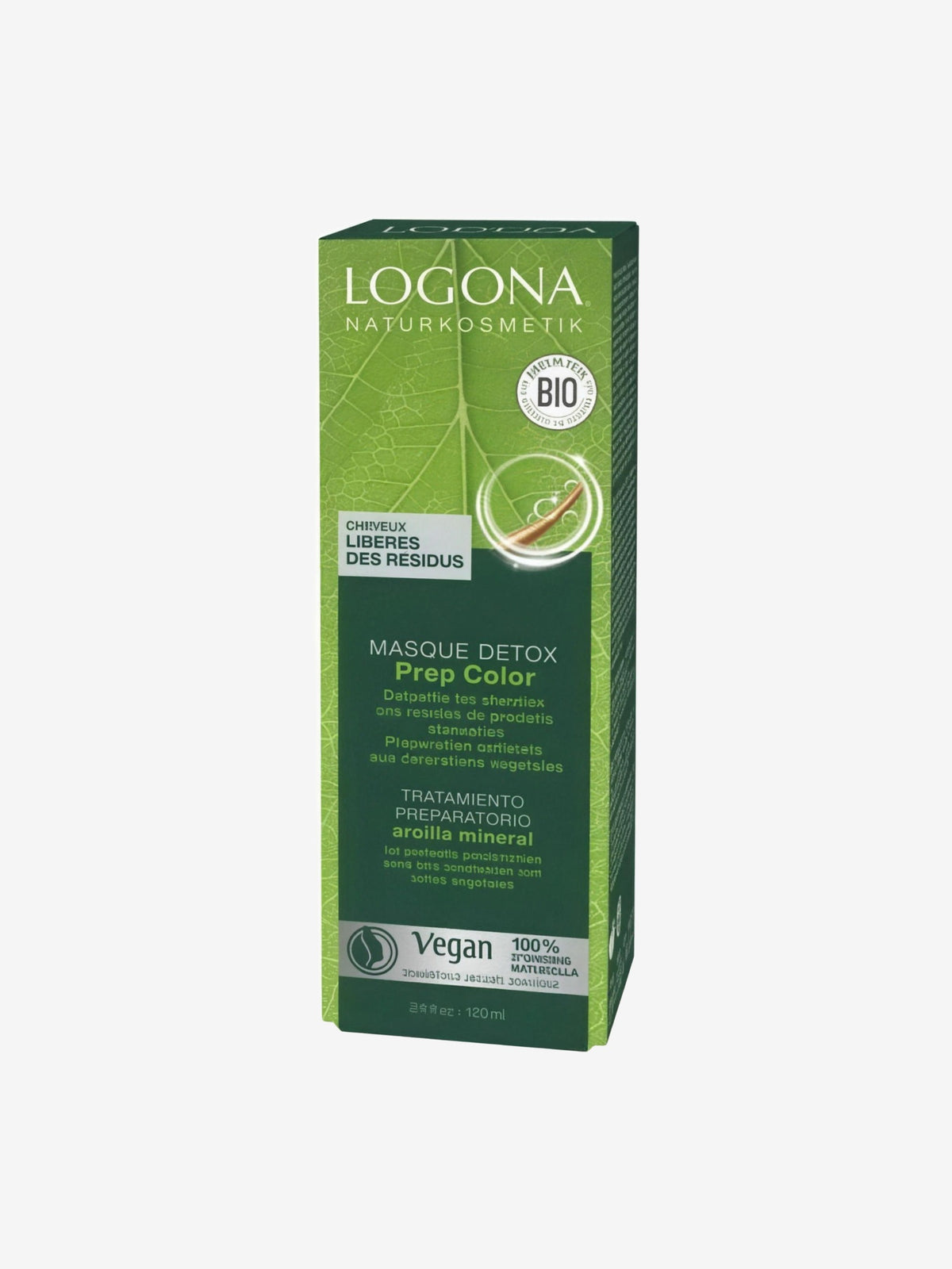 Masque préparateur couleur détox 100ml Logona - Herboristerie de Paris