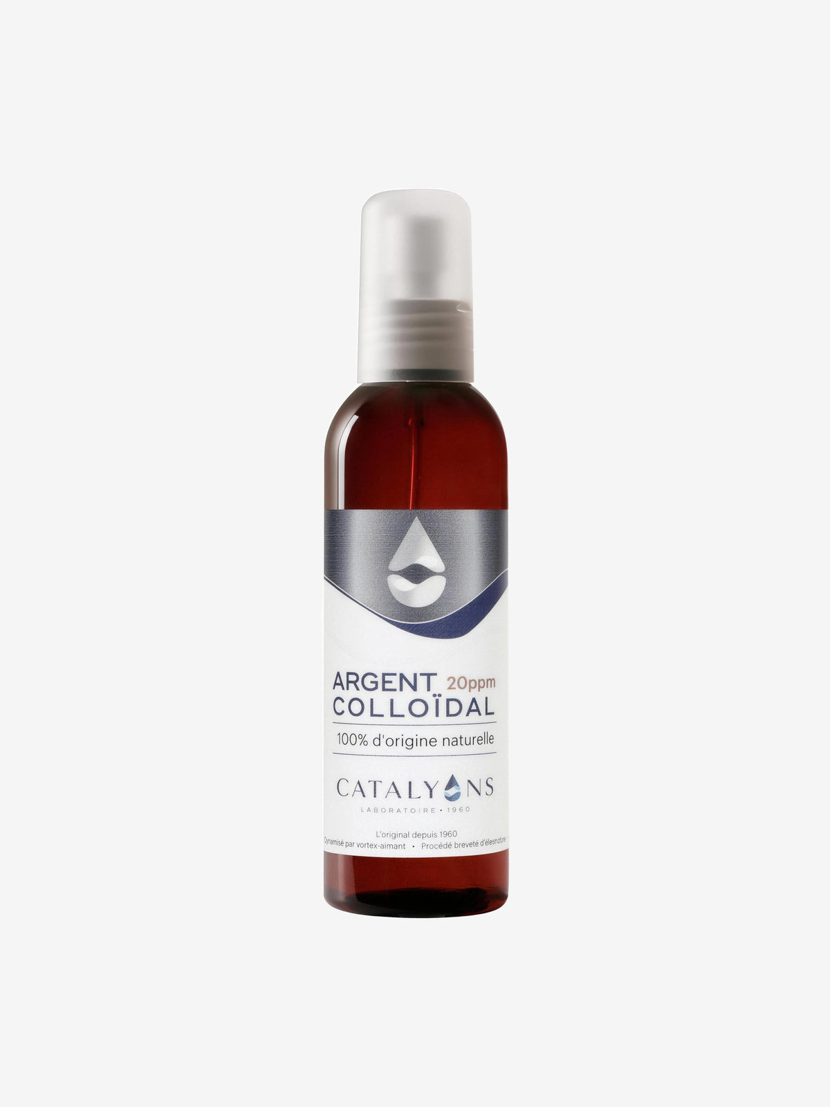 Spray pulvérisateur Argent colloïdal 20 ppm 150ml Catalyons - Herboristerie de Paris