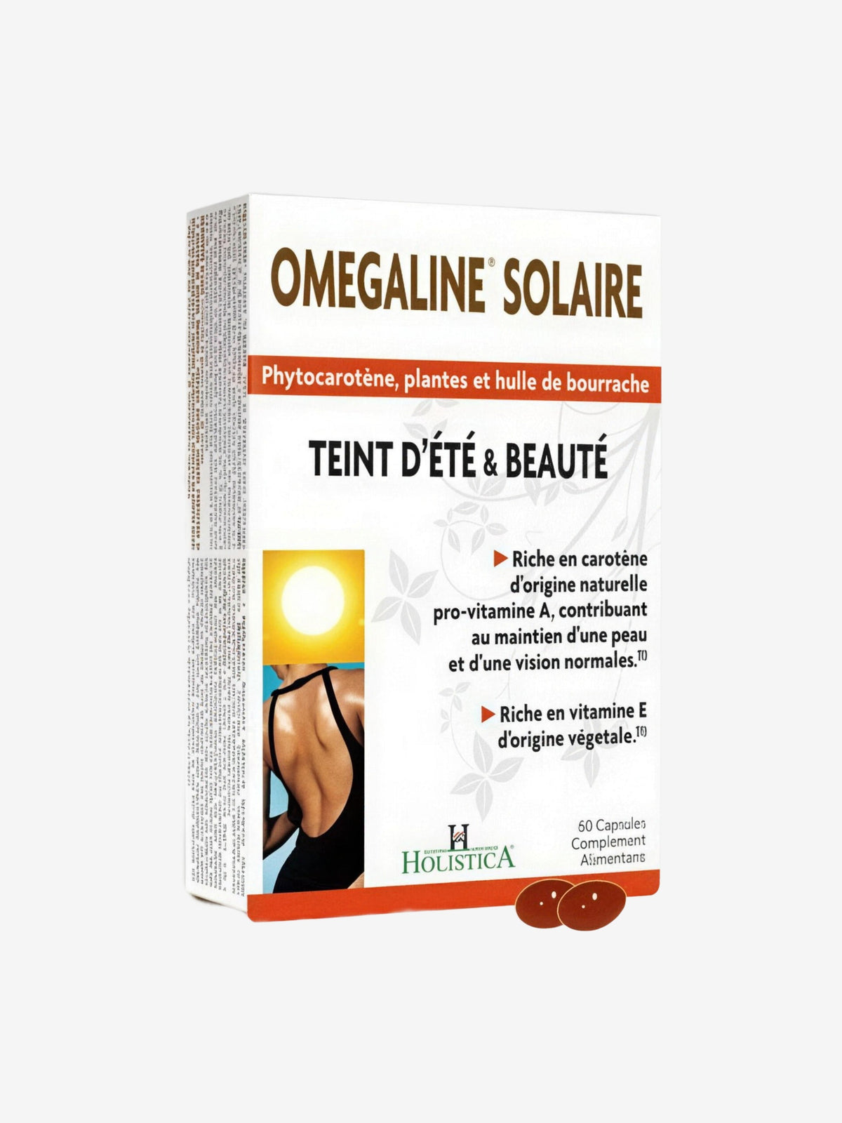 Omegaline Solaire 60 capsules Holistica - Herboristerie de Paris