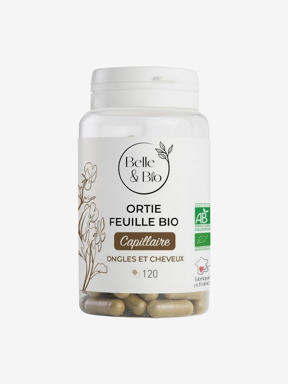 Ortie feuilles bio 120 gélules Belle et Bio - Herboristerie de Paris