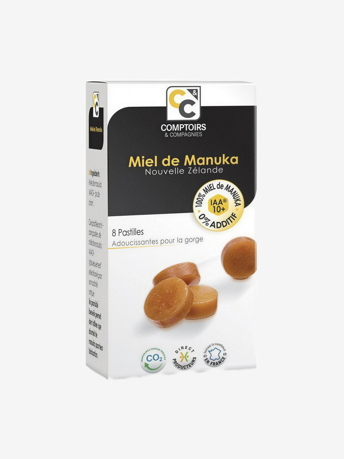 Pastilles 100% miel de Manuka UMF/IAA 10+ 8 pastilles Comptoirs et Compagnies - Herboristerie de Paris