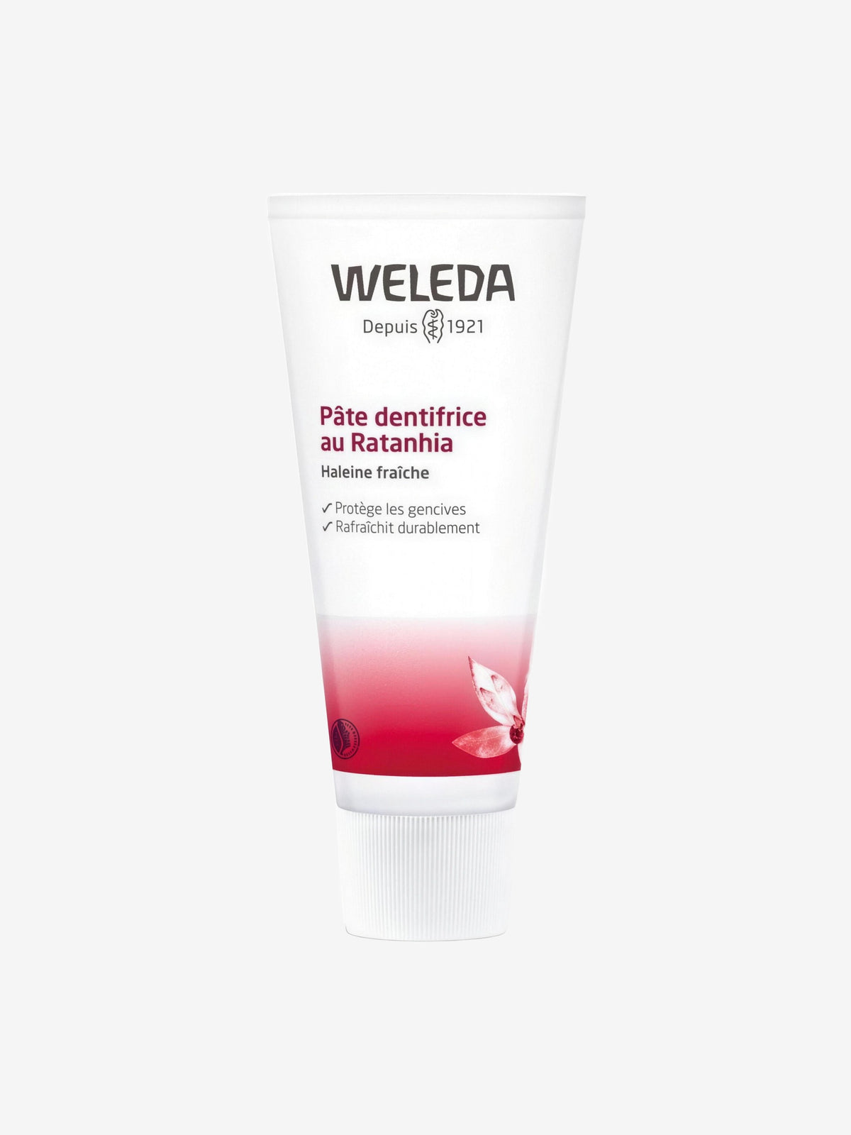 Pâte dentifrice au Ratanhia 75ml Weleda - Herboristerie de Paris