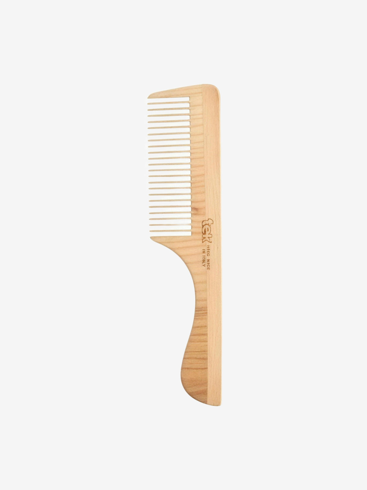 Peigne à manche en Frêne naturel Tek - Herboristerie de Paris