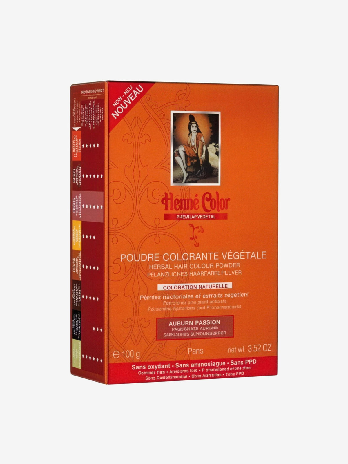 Poudre colorante végétale Auburn Passion 100gr Henné Color - Herboristerie de Paris