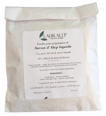 Préparation pour savon liquide d'Alep pour sachet de 500ml 25g Lauralep - Herboristerie de Paris
