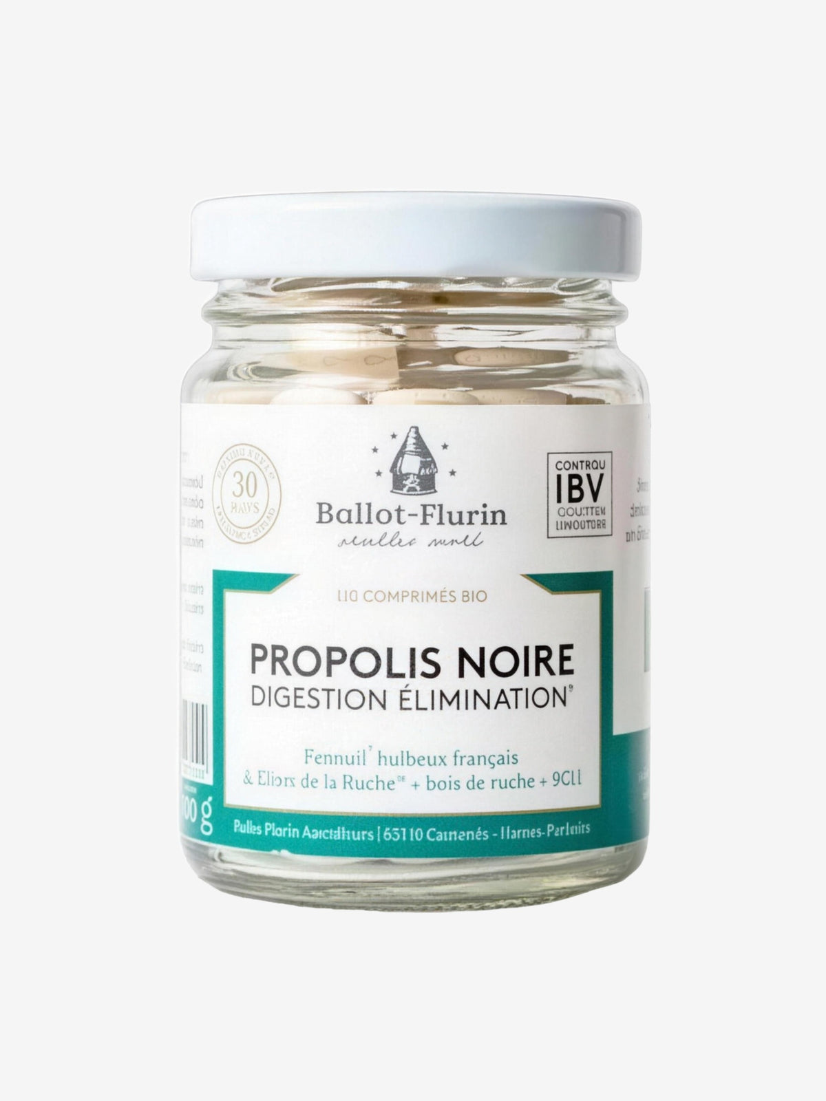 Propolis Digestion Elimination Propolis noire 120 comprimés Ballot Flurin - Herboristerie de Paris