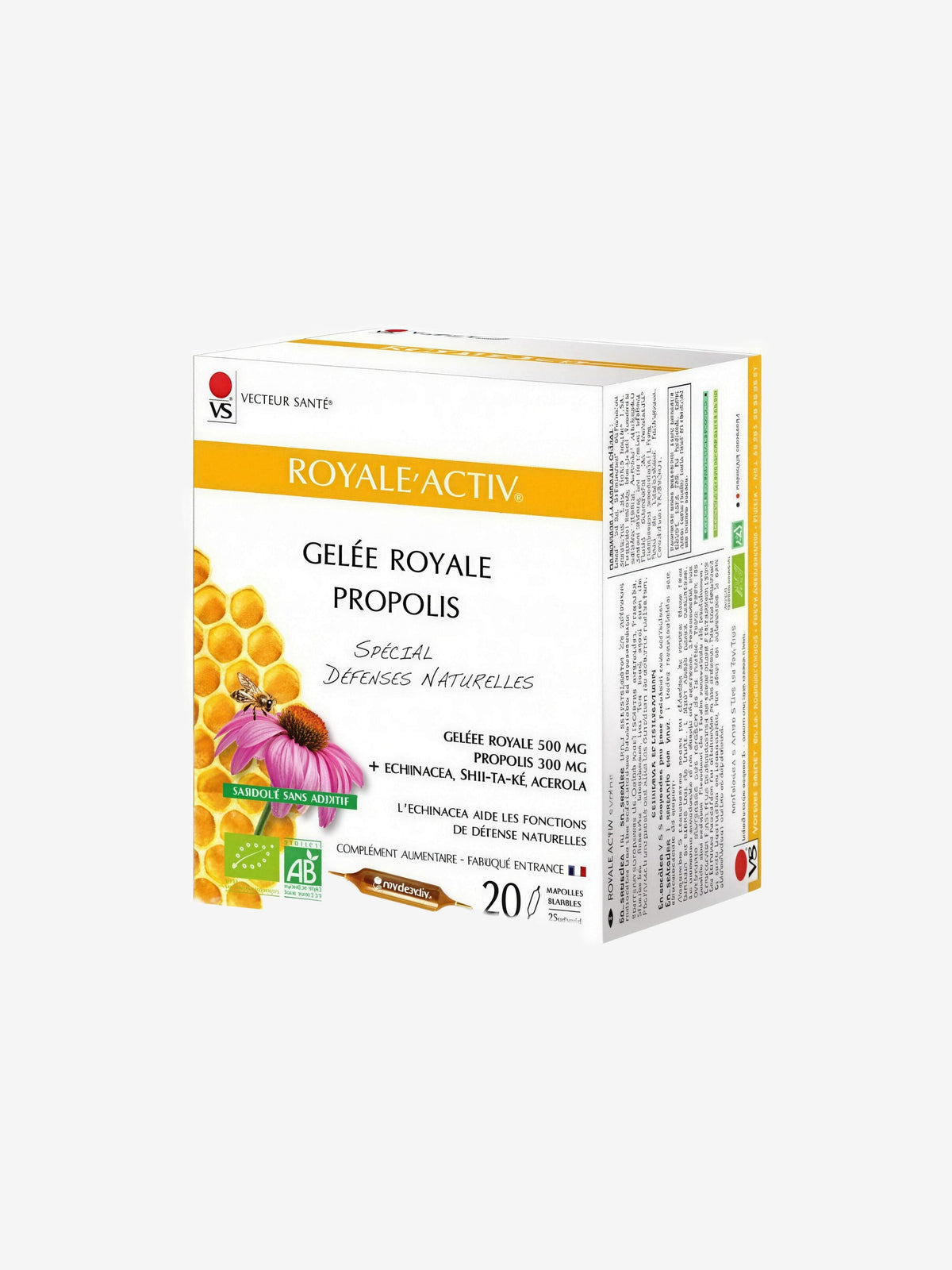 Royale'activ bio 20 ampoules de 10 ml Vecteur Santé - Herboristerie de Paris