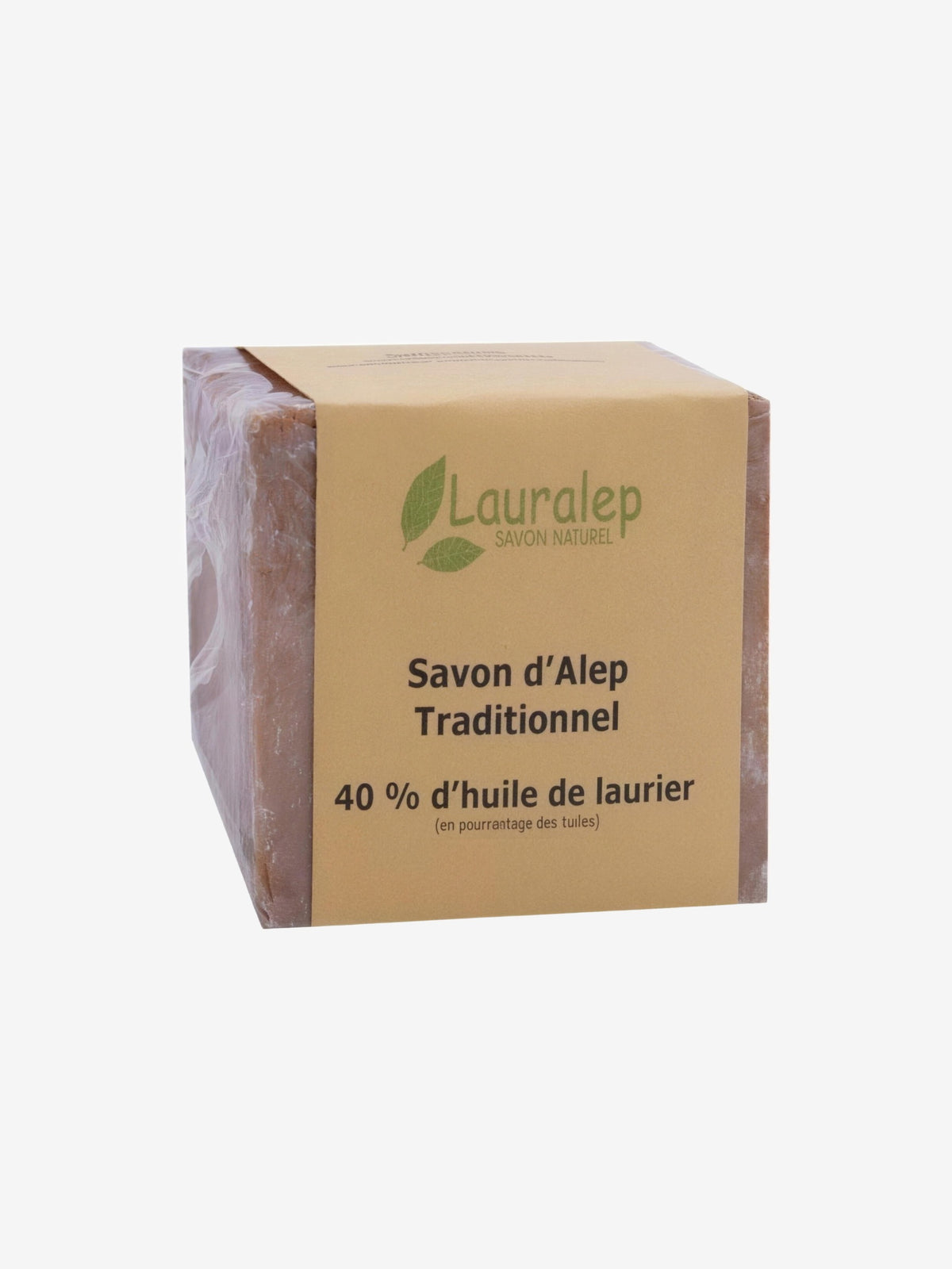 Savon d'Alep Traditionnel 40% 200g Lauralep - Herboristerie de Paris