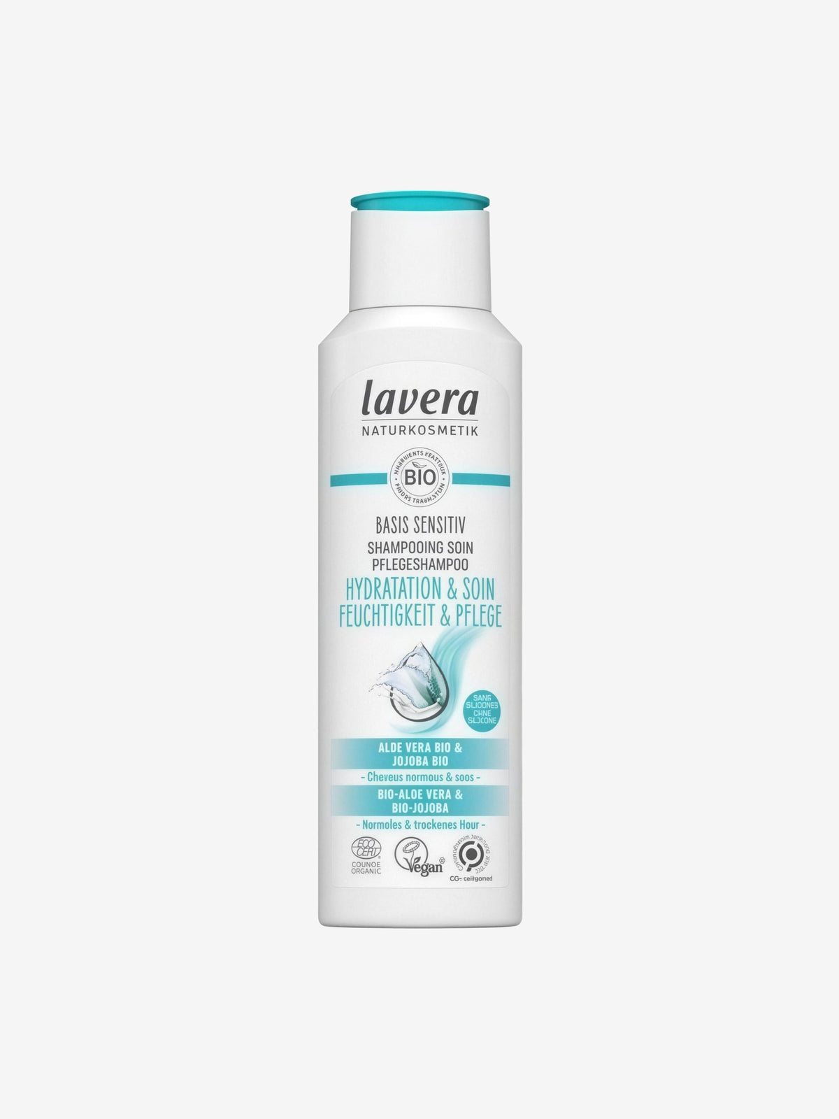 Shampoing Basis Sensitiv Hydratation et Soin 250ml Lavera - Herboristerie de Paris