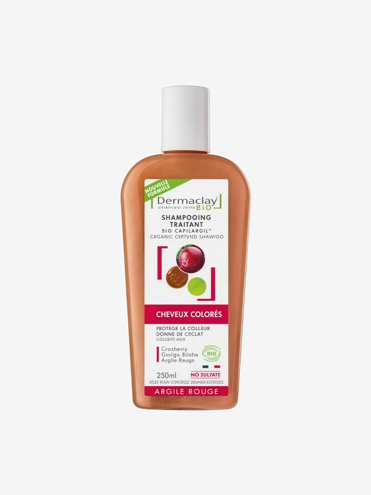 Shampoing cheveux colorés 250ml Dermaclay - Herboristerie de Paris