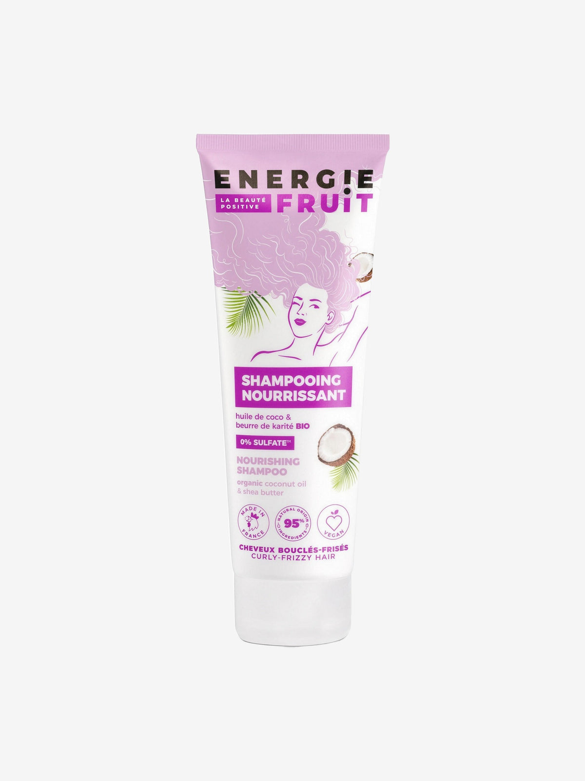 Shampoing Cheveux Frisés Coco Karité Bio 250ml Energie Fruit - Herboristerie de Paris
