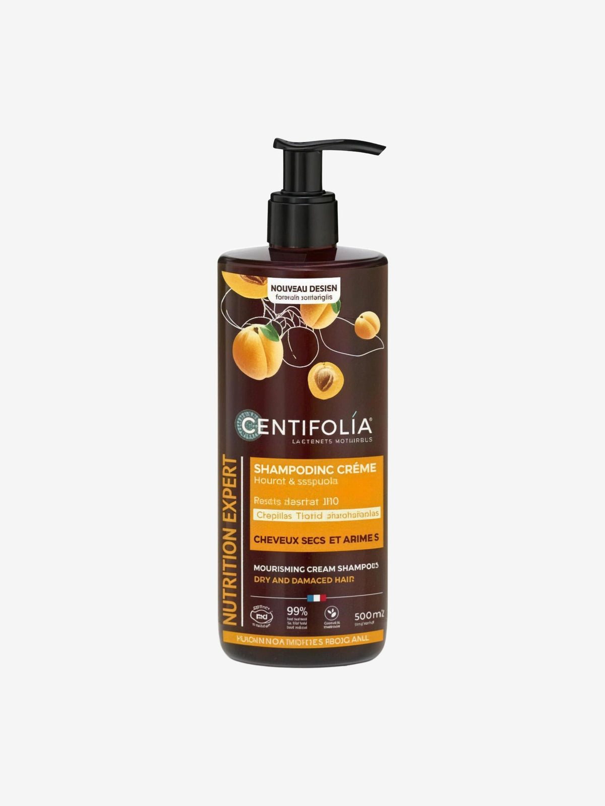 Shampoing crème cheveux secs 500ml Centifolia - Herboristerie de Paris