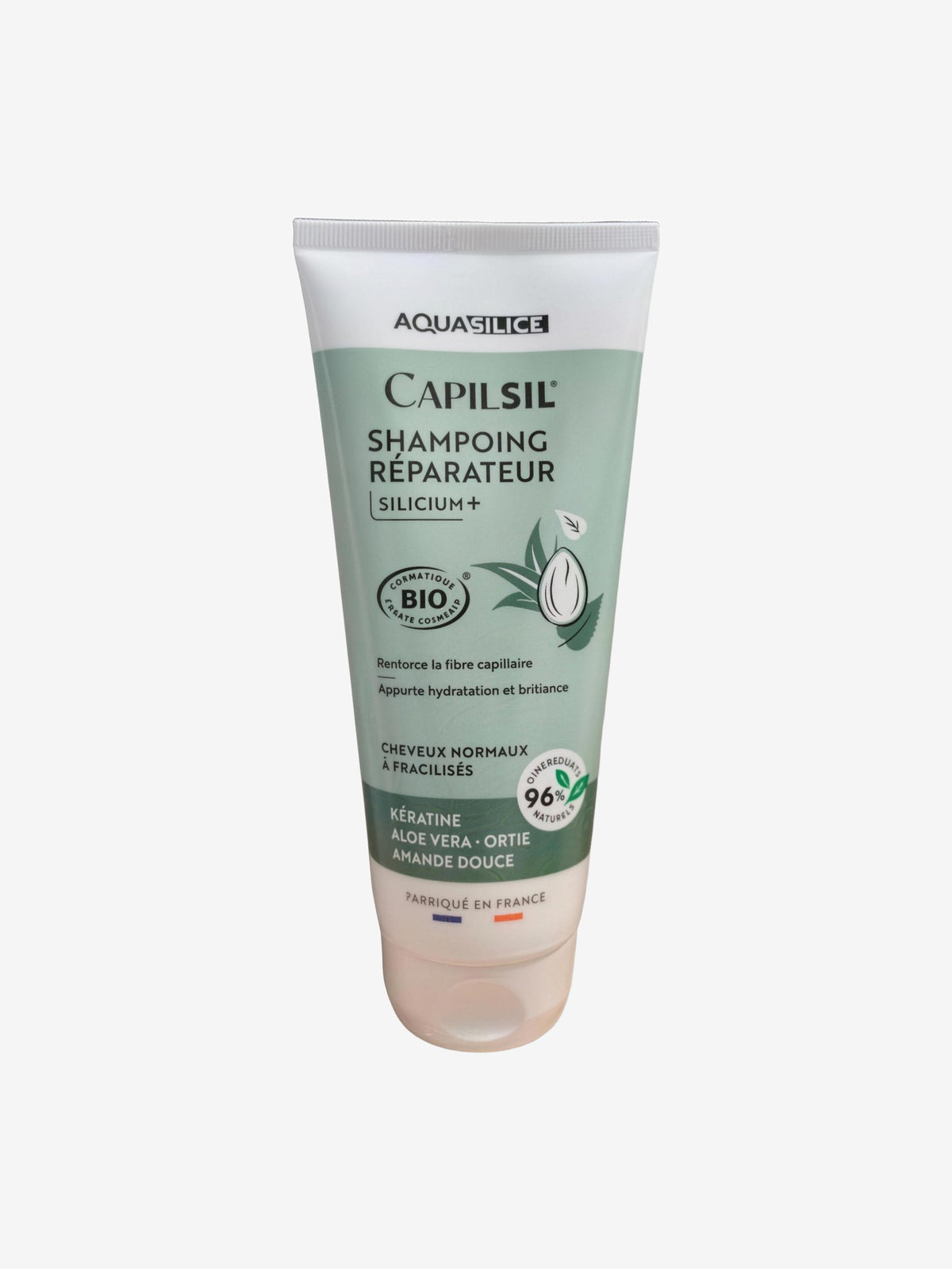 Shampoing réparateur Kératine Silicium Ortie 200ml Aquasilice - Herboristerie de Paris
