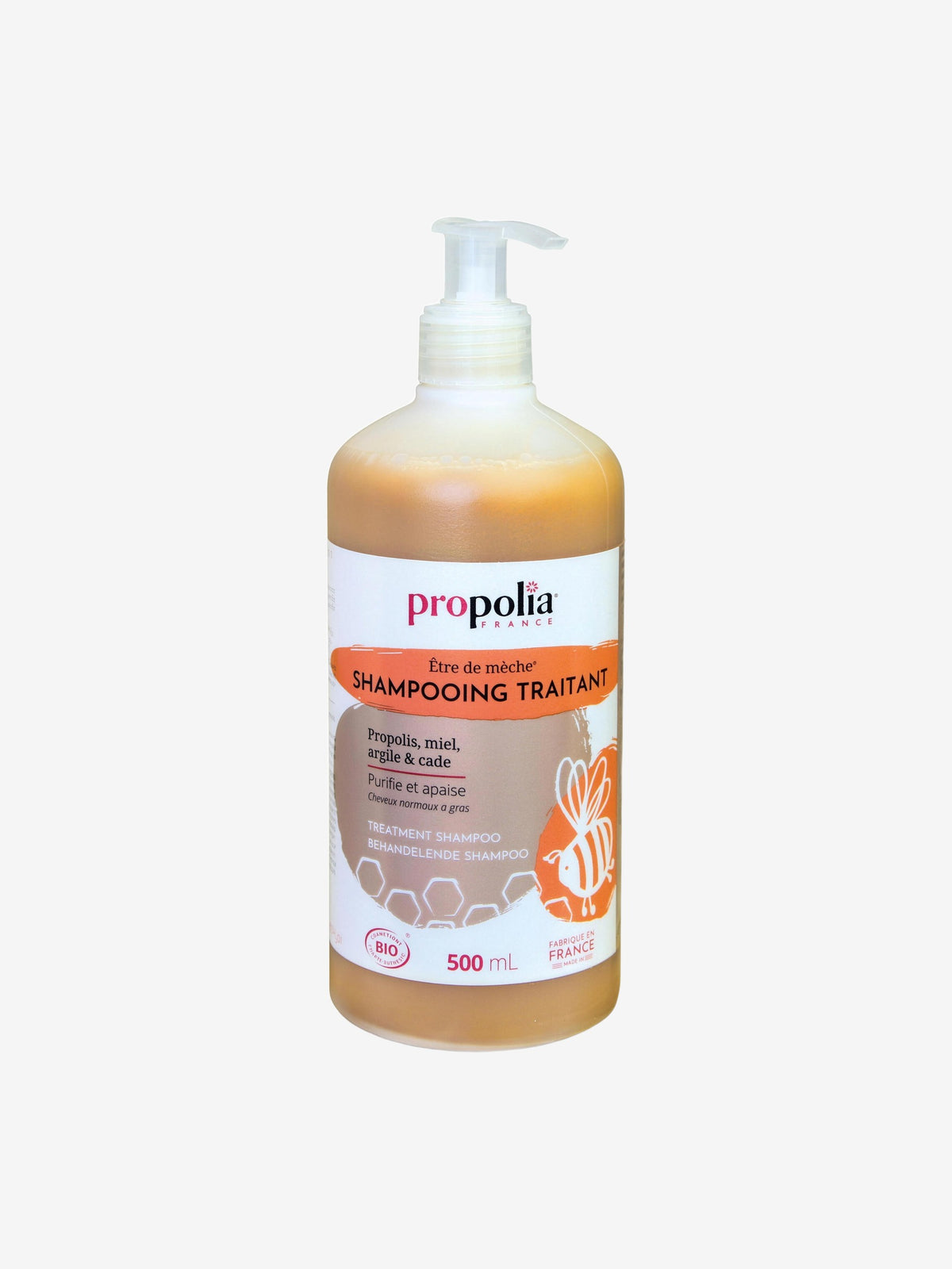 Shampoing Traitant Bio Propolis Miel Argile et Cade 500ml Propolia - Herboristerie de Paris