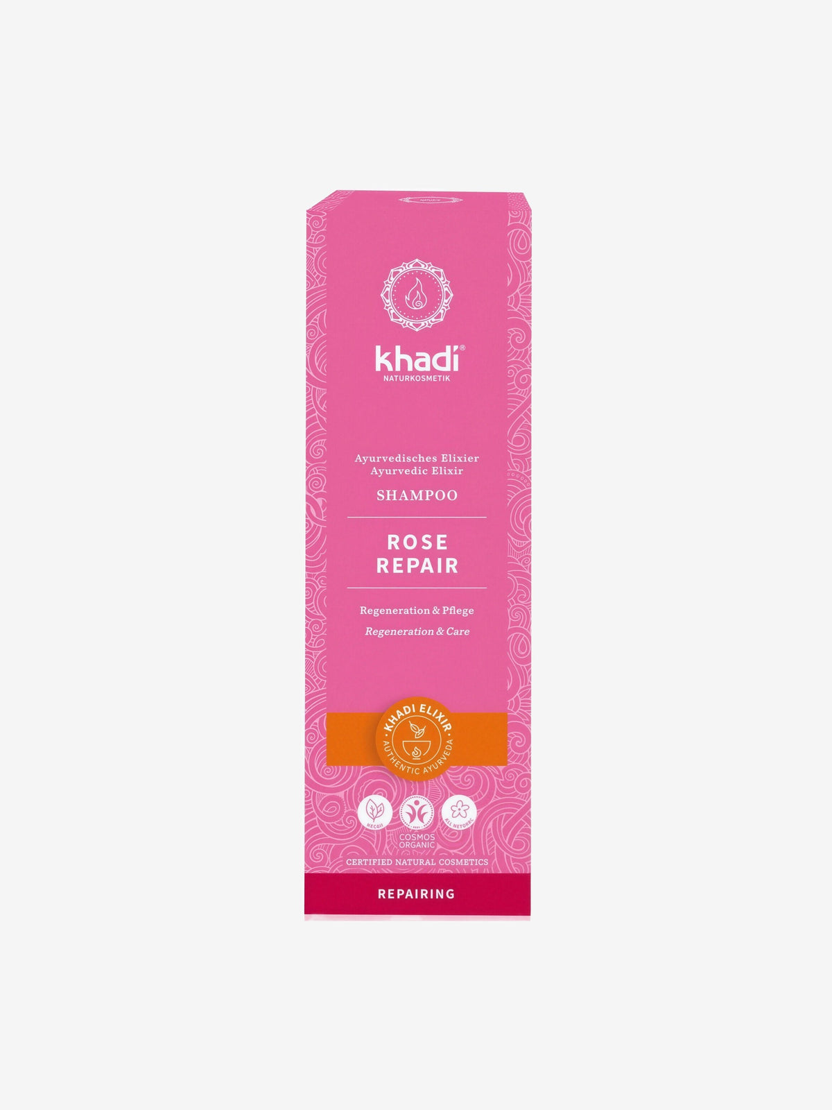 Shampooing ayurvédique Rose repair 200ml Khadi - Herboristerie de Paris