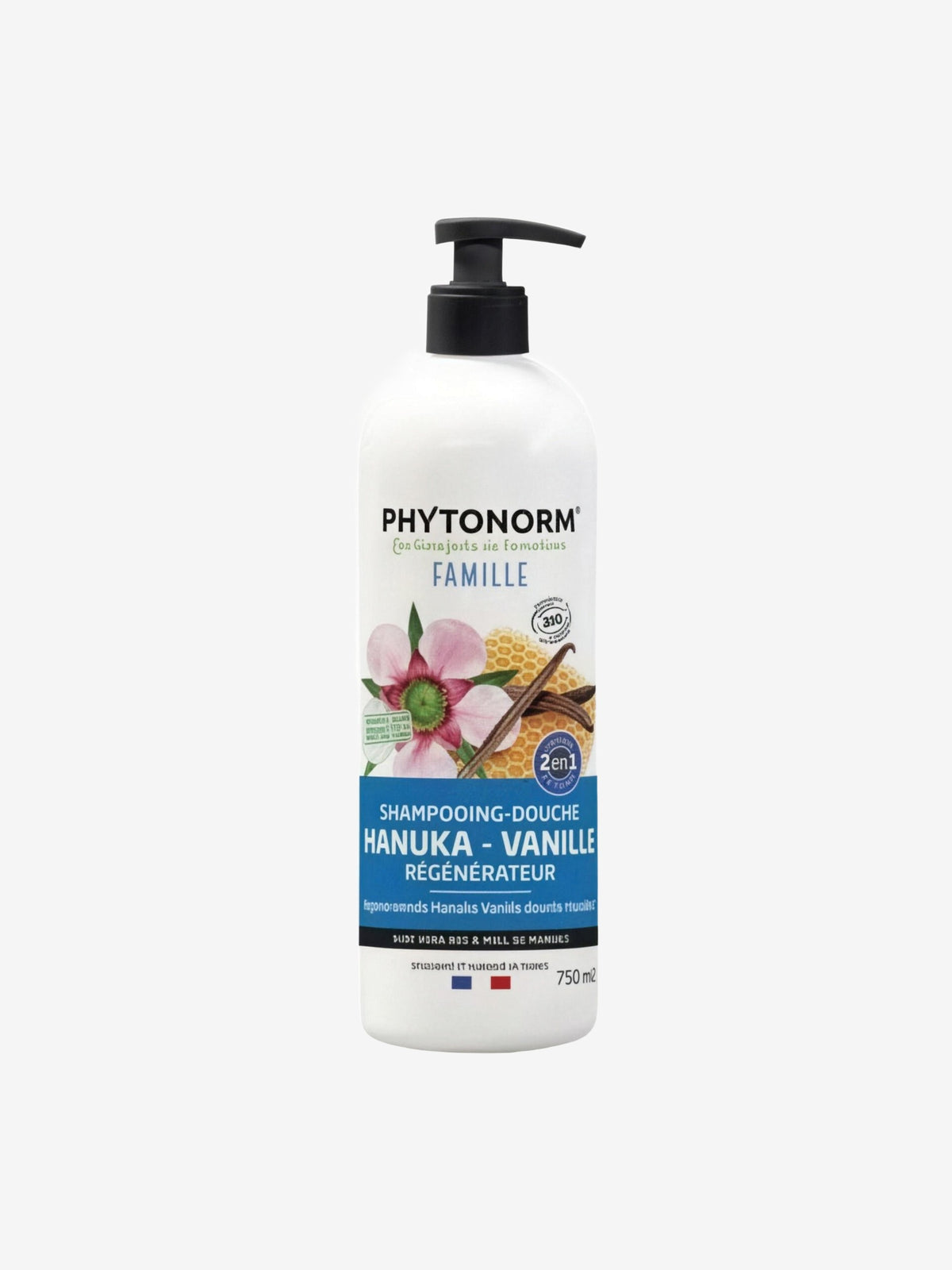 Shampooing douche régénérant Aloé Miel de Manuka senteur Vanille 750ML Phytonorm - Herboristerie de Paris