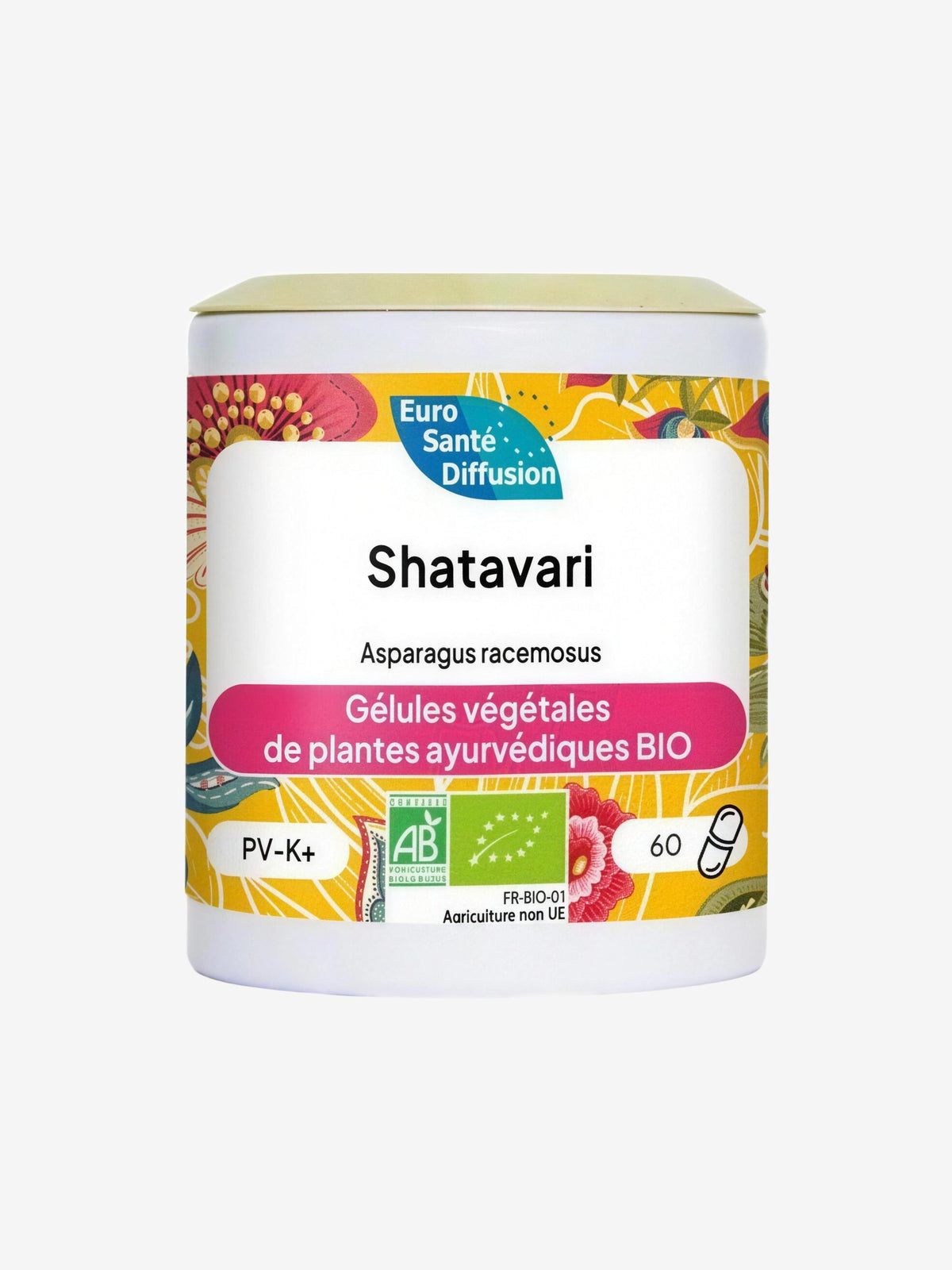 Shatavari 300mg BIO 60 gélules Phytofrance - Herboristerie de Paris