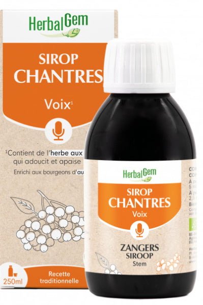 Sirop des Chantres bio 250 ml Herbalgem - Herboristerie de Paris