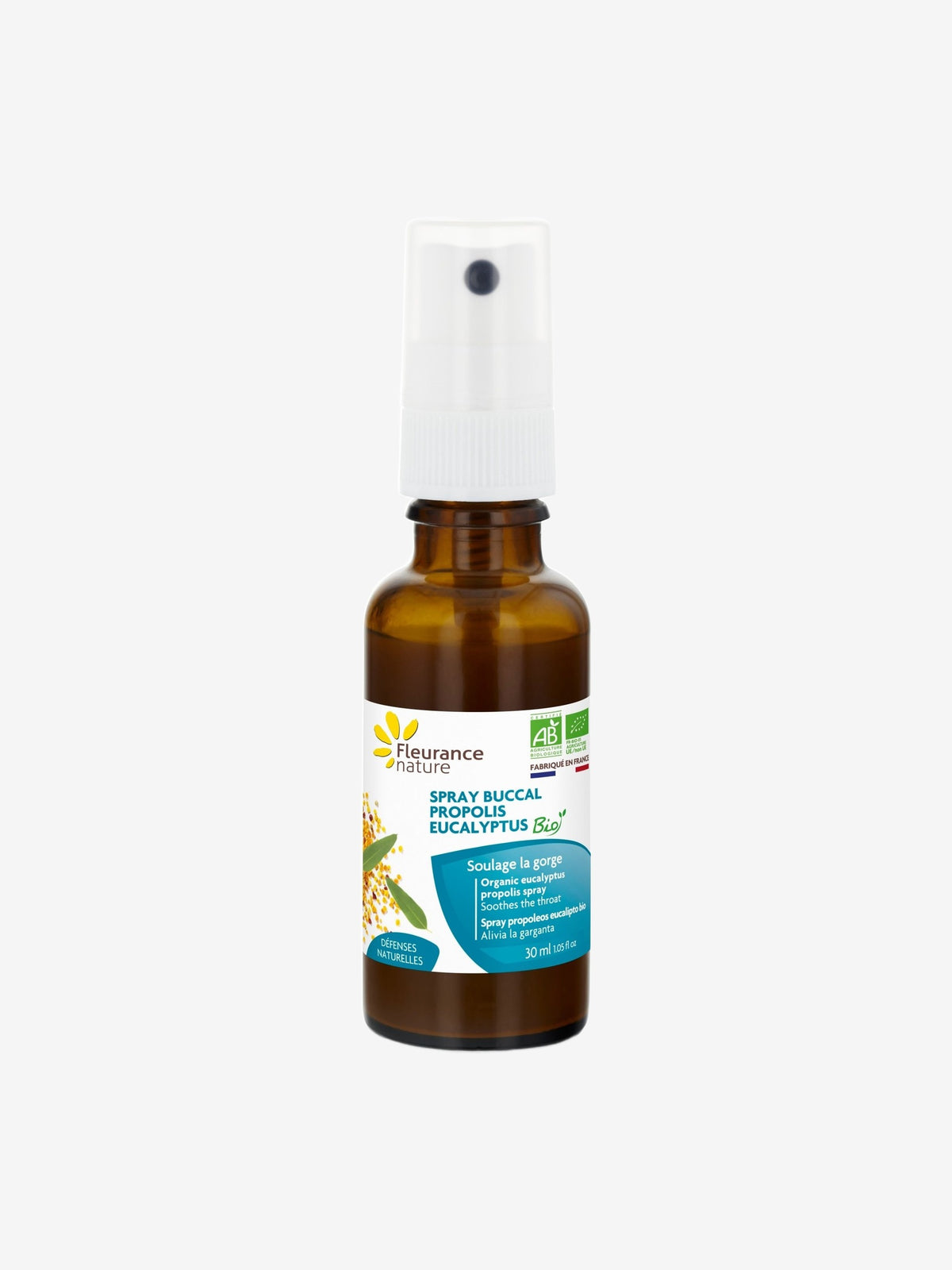 Spray buccal Propolis Eucalyptus Bio 30ml Fleurance Nature - Herboristerie de Paris
