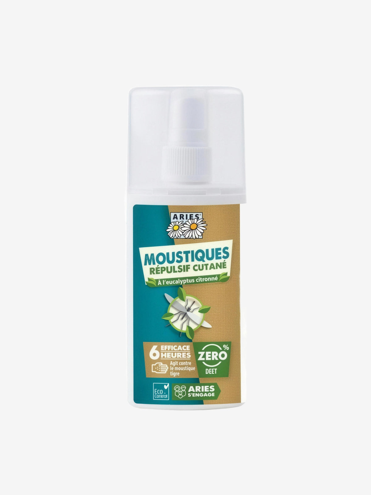 Spray Lotion répulsive Anti-Moustiques efficacité 6 heures 100 ml Aries - Herboristerie de Paris