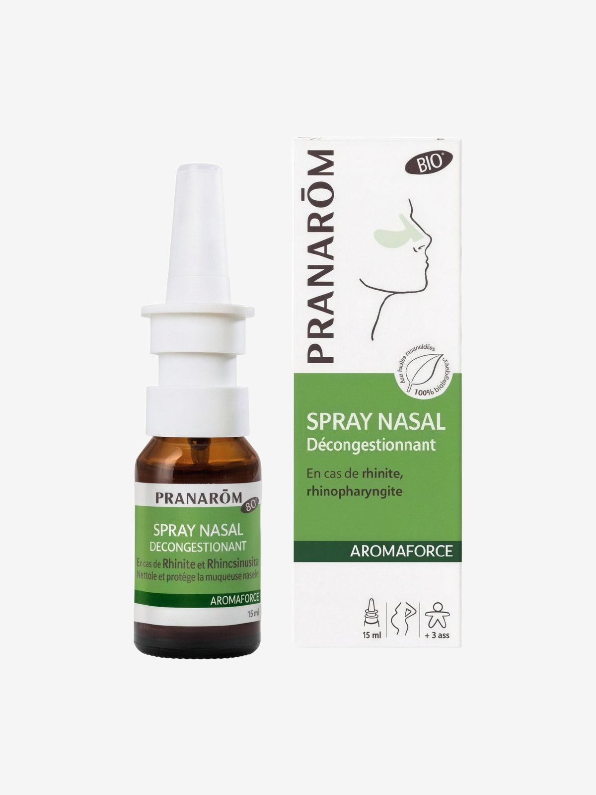 Spray nasal décongestionnant 15ml Pranarôm - Herboristerie de Paris