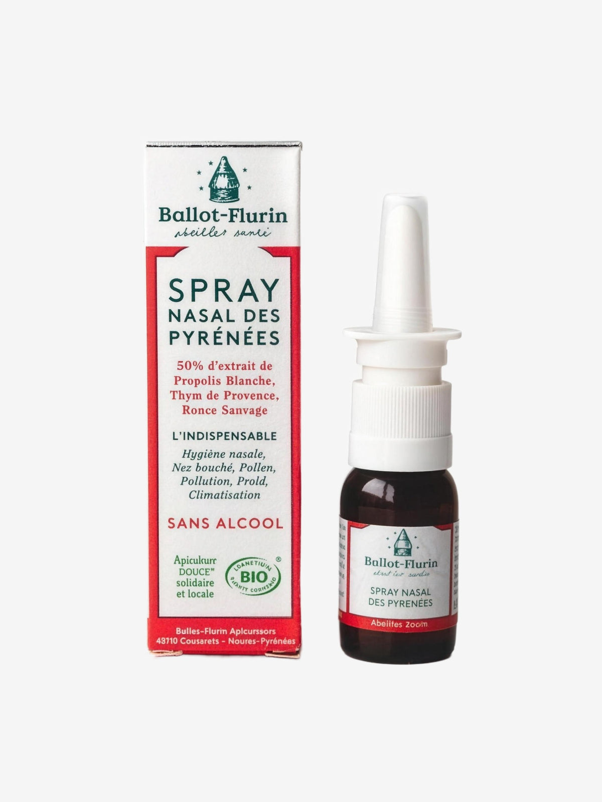 Spray Nasal des Pyrénées 15 ml Ballot Flurin - Herboristerie de Paris