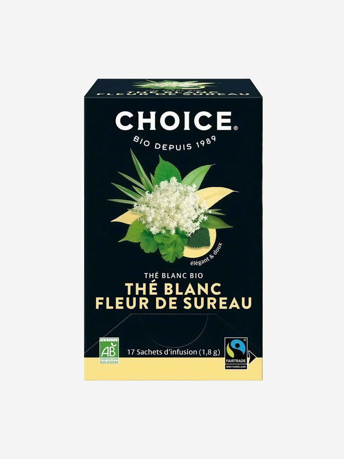 Thé blanc fleur de sureau 17 sachets Choice - Herboristerie de Paris