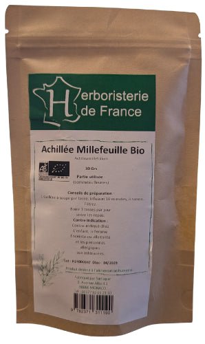 Tisane Achillée Millefeuille BIO 30g Herboristerie De France - Herboristerie de Paris