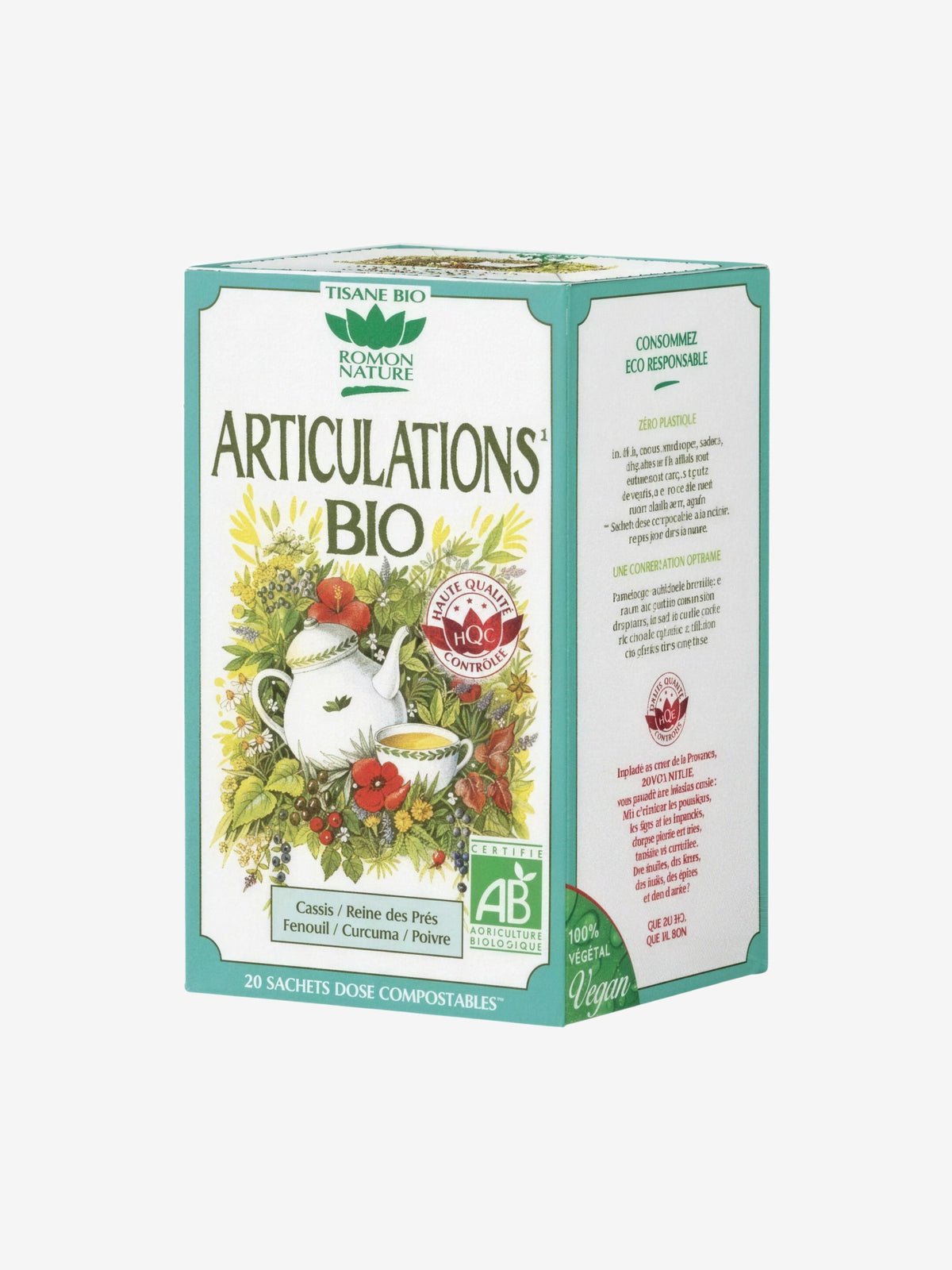 Tisane Articulations 20 sachets 36g Romon Nature - Herboristerie de Paris