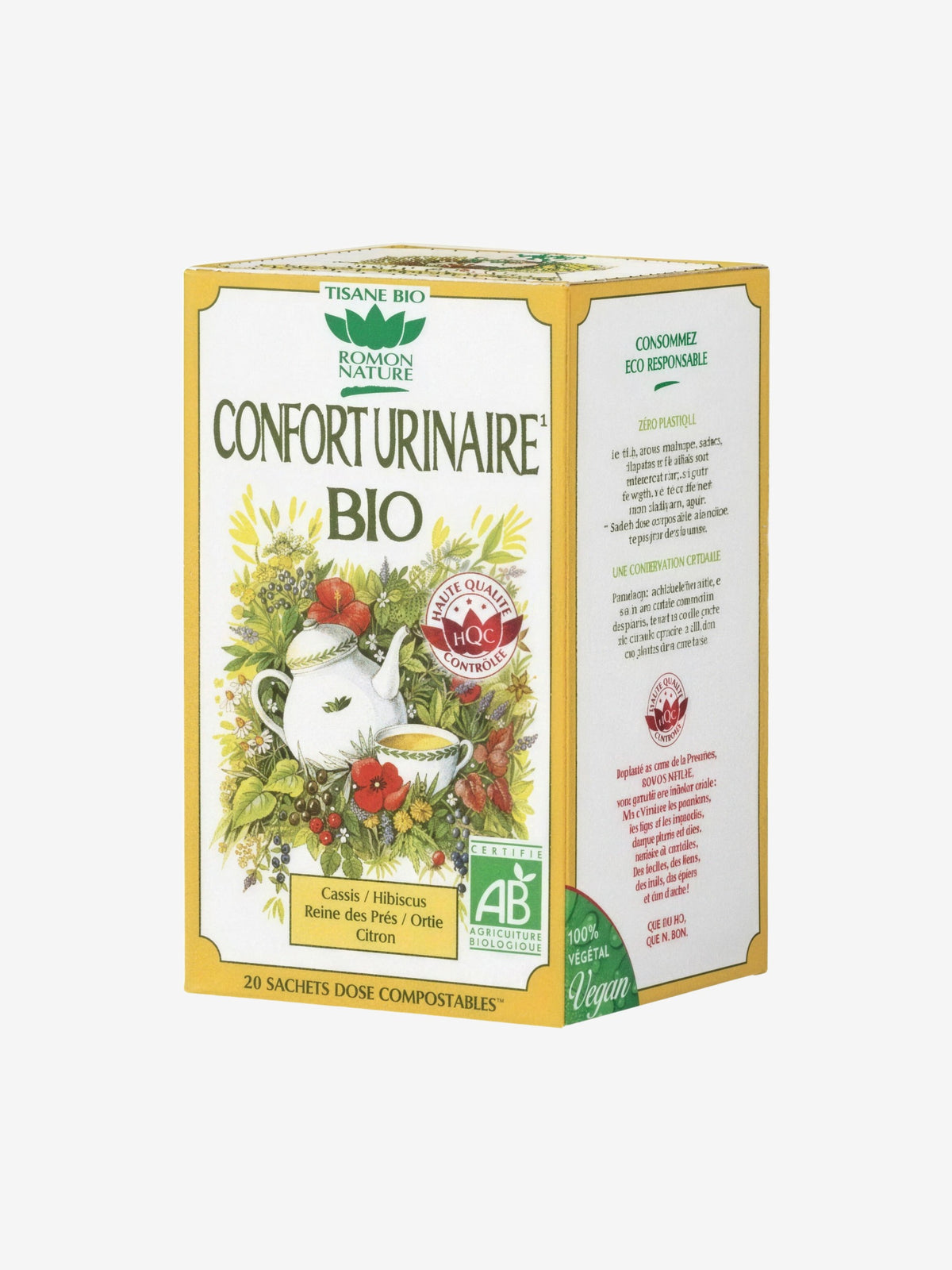 Tisane Confort Urinaire bio 20 sachets 32g Romon Nature - Herboristerie de Paris
