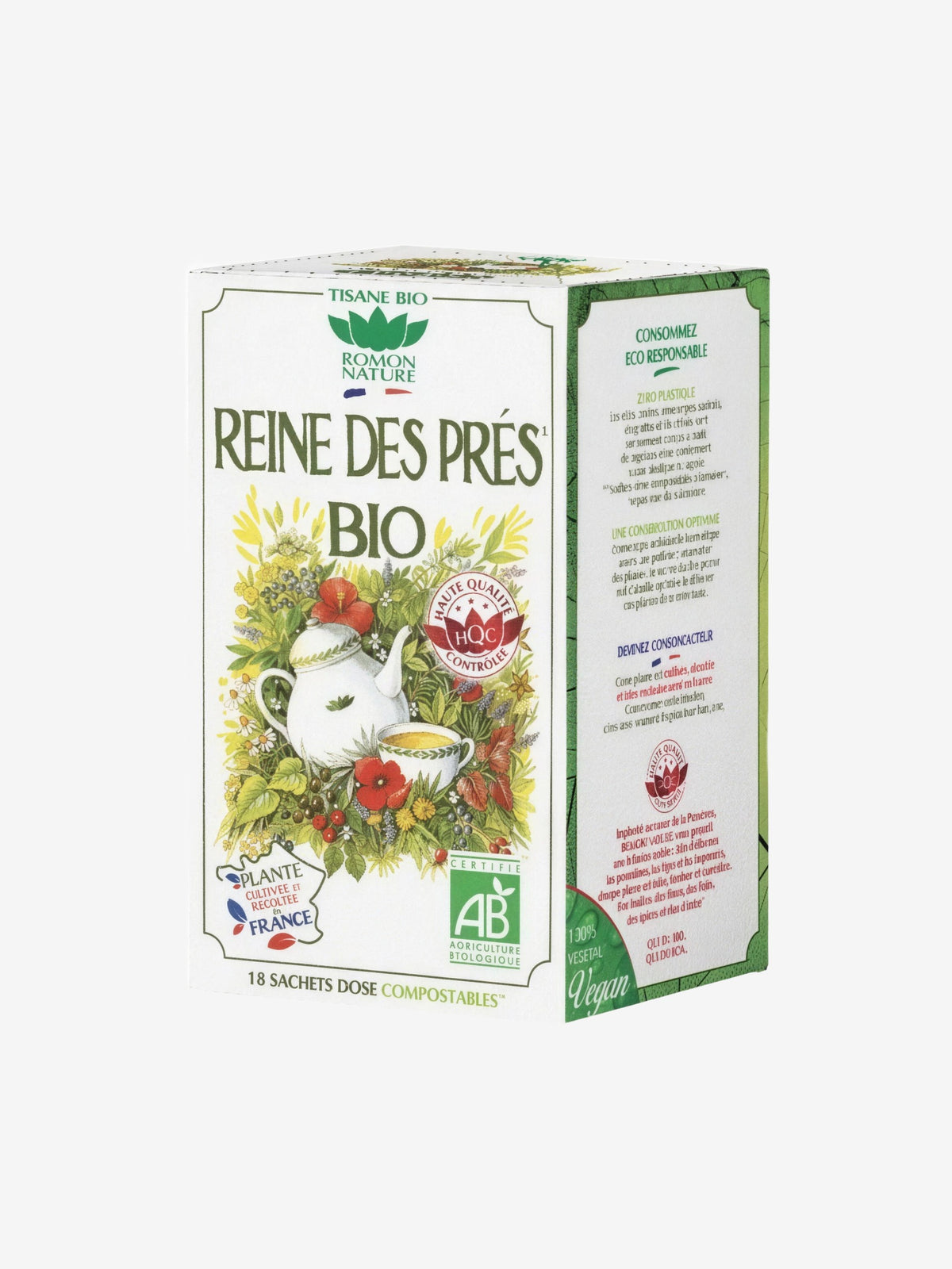 Tisane Reine des Prés bio 18 sachets Romon Nature - Herboristerie de Paris