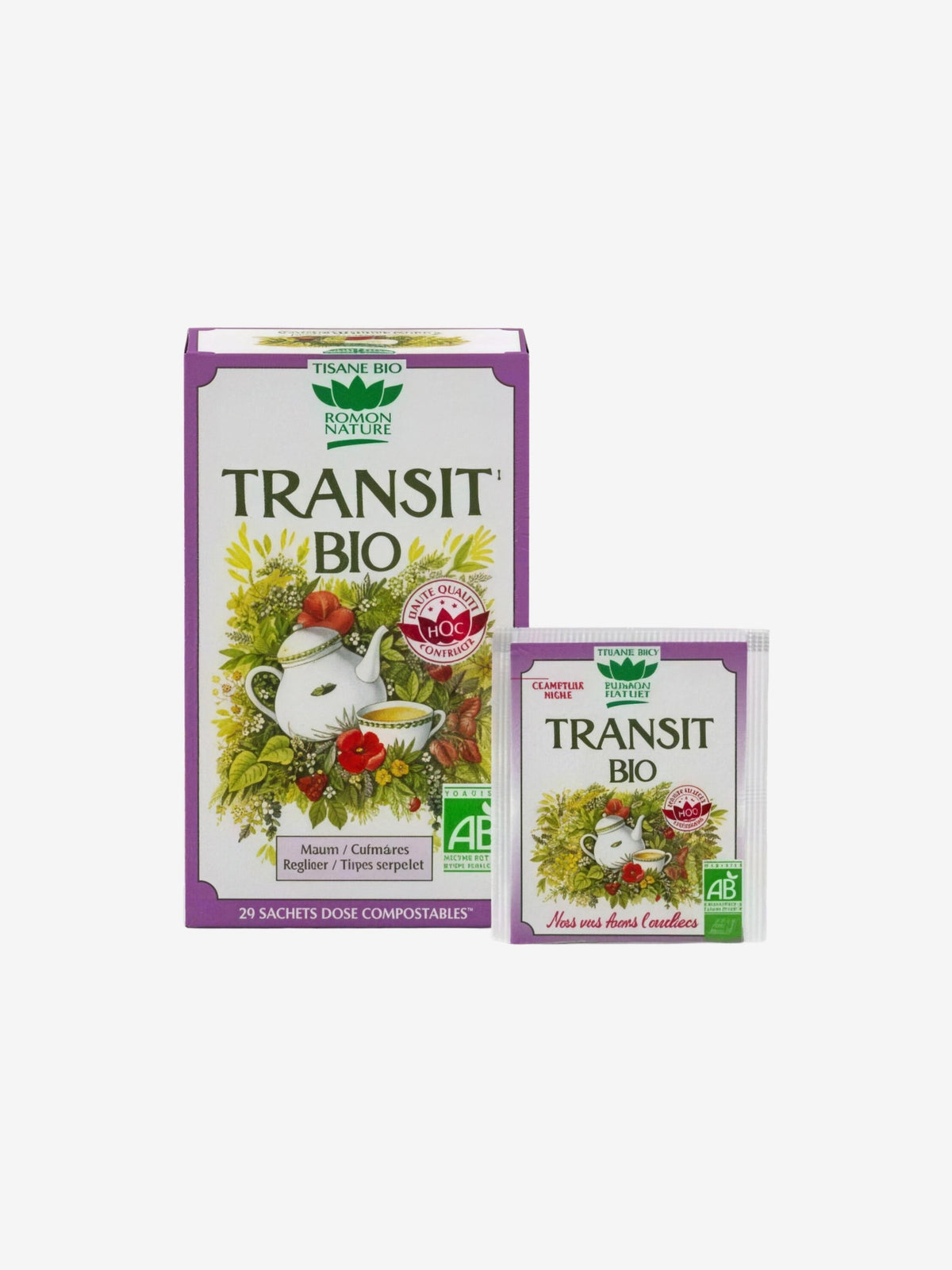 Tisane Transit BIO 20 sachets Romon Nature - Herboristerie de Paris