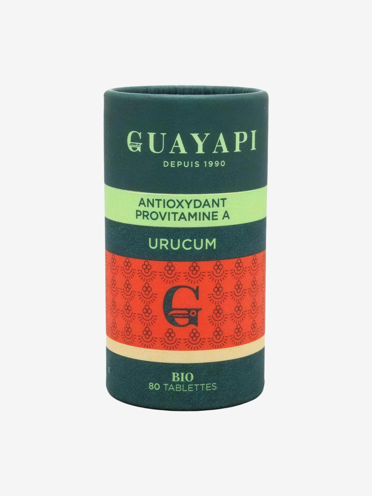 Urucum caroténoides 80 tablettes 600 mg Guayapi - Herboristerie de Paris