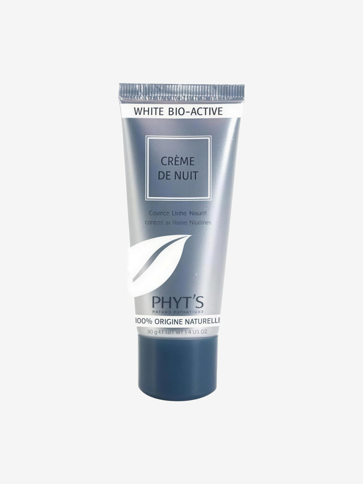 White Bio Active Crème de nuit éclaircissante tube de 40g Phyts - Herboristerie de Paris