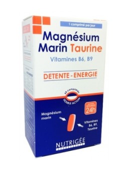 Magnésium Marin Taurine 60 comprimés bicouches Nutrigee Herboristerie de Paris